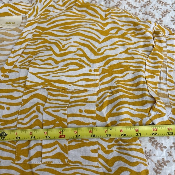 Maeve Yellow and White Zebra Print Tunic - Picture 5 of 5